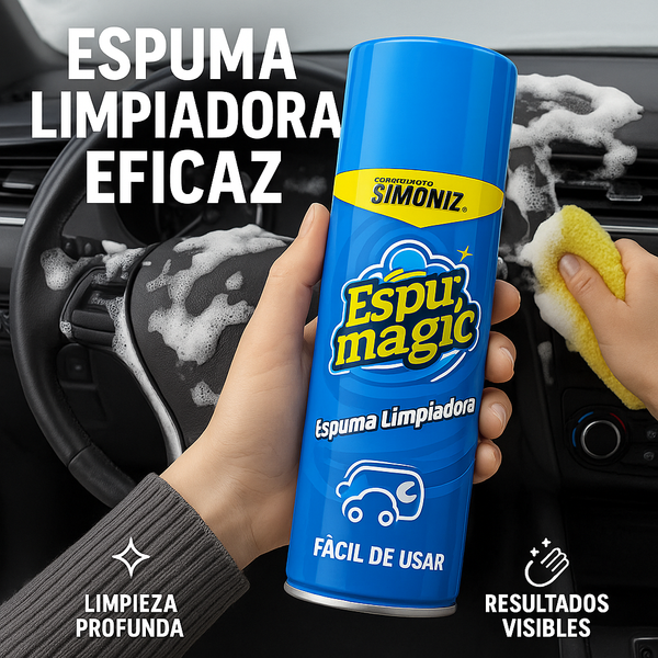 Espuma Magic Multiusos 8 en 1 - ¡Elimina Manchas y Arranca Grasas! 🇺🇸 🚘